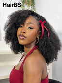 13x4 Lace Front Wig Natural Black Pre-styled Updo bob curly Wave With 300% Density 100% Human Hair