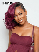 Ready to wear burgundy Color Wavy Partial Topper (NOT A WIG)
